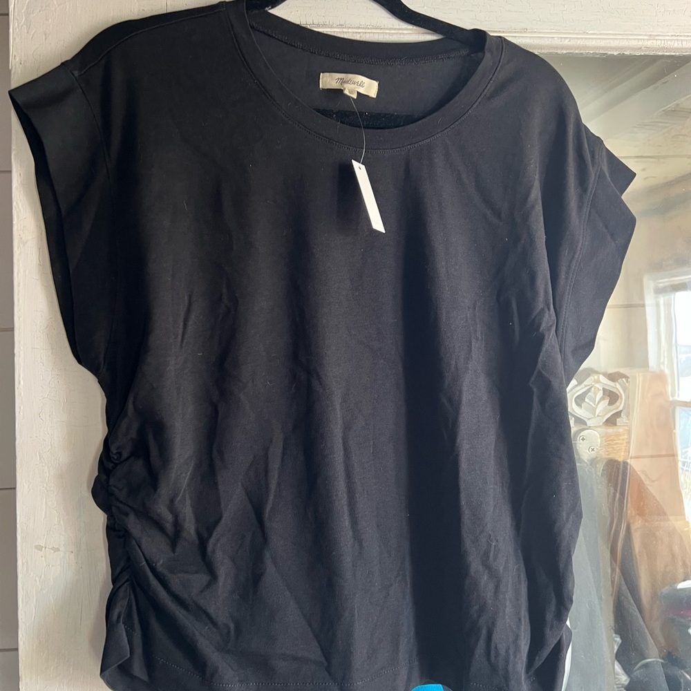 Madewell ruched muscle top